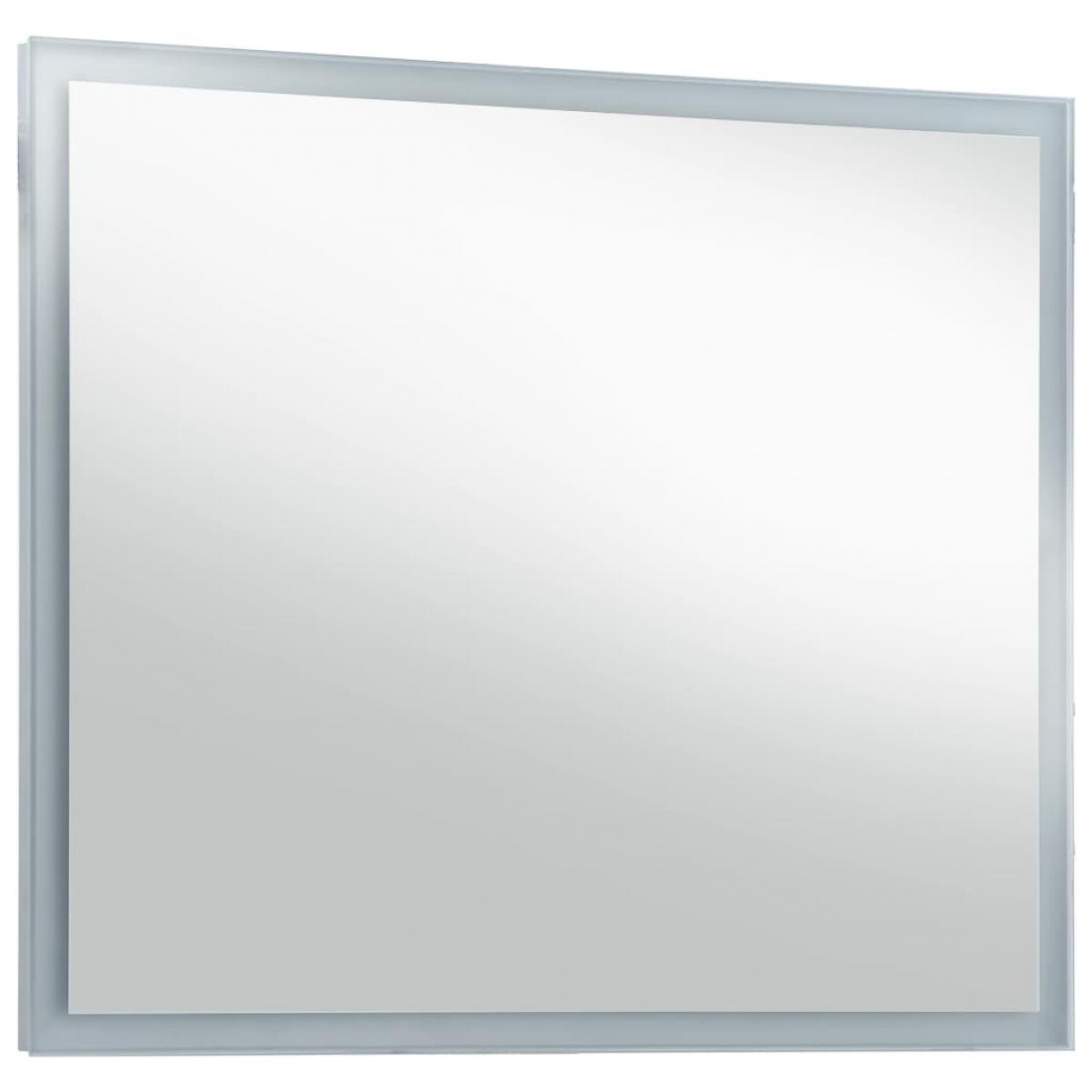Espejo de pared de baño con LED 80x60 cm
