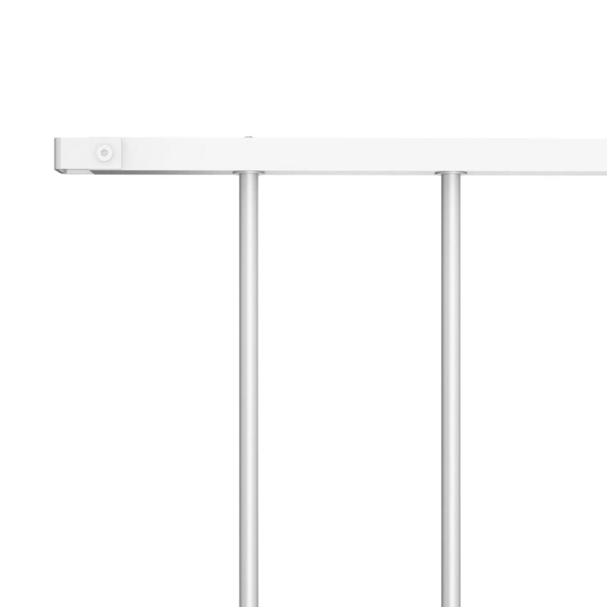 Panel de valla con acero recubrimiento polvo blanco 1,7x1,25m