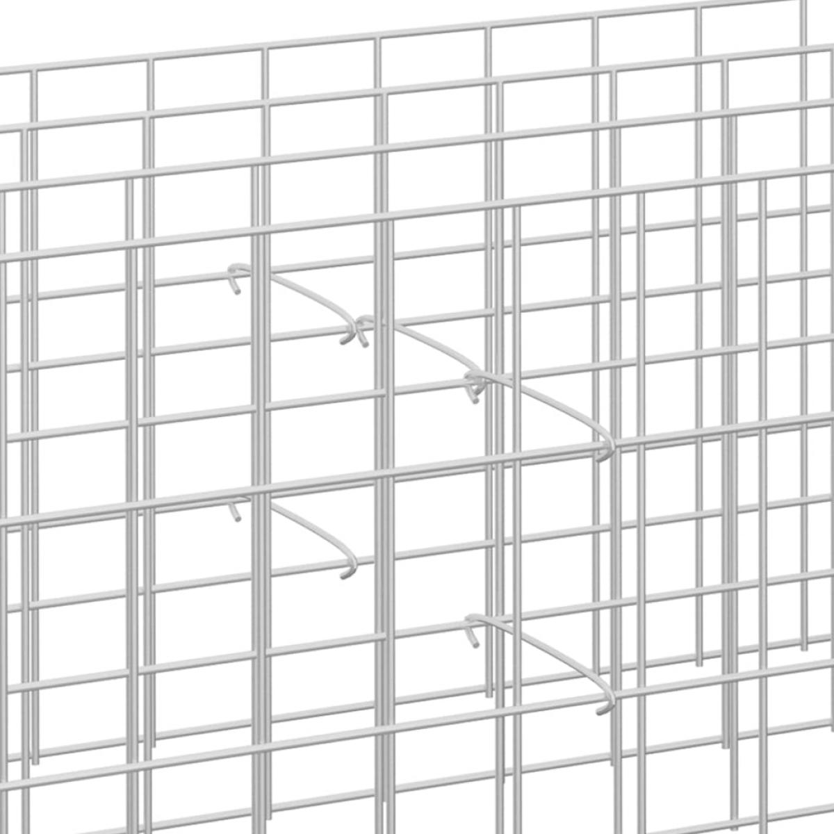Ganchos de gaviones 100 unidades acero galvanizado 15 cm