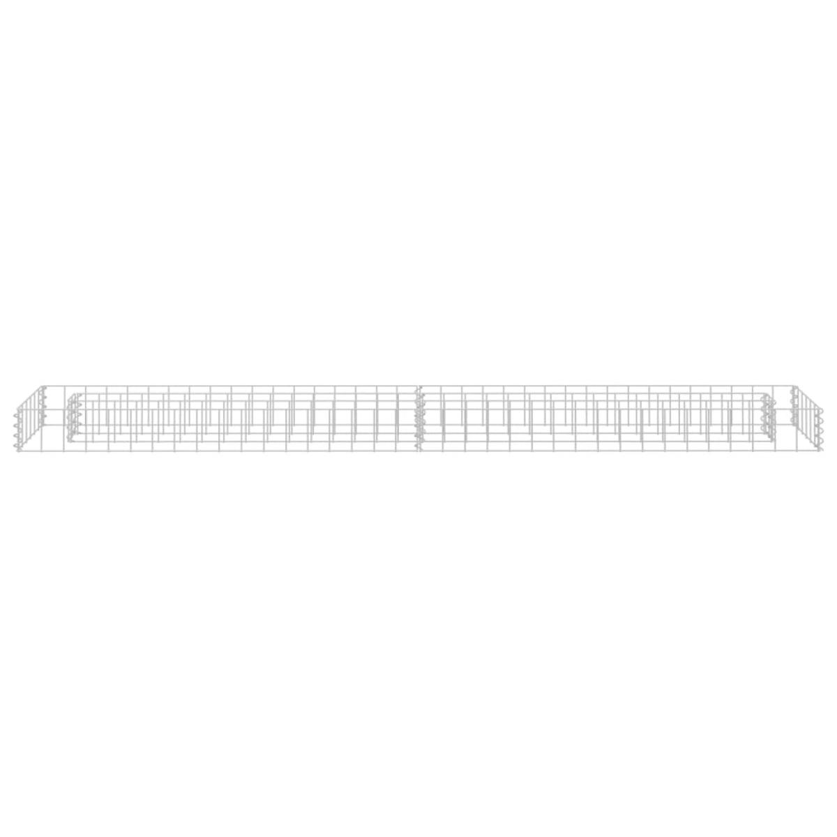 Arriate de gaviones de acero galvanizado 180x30x10 cm