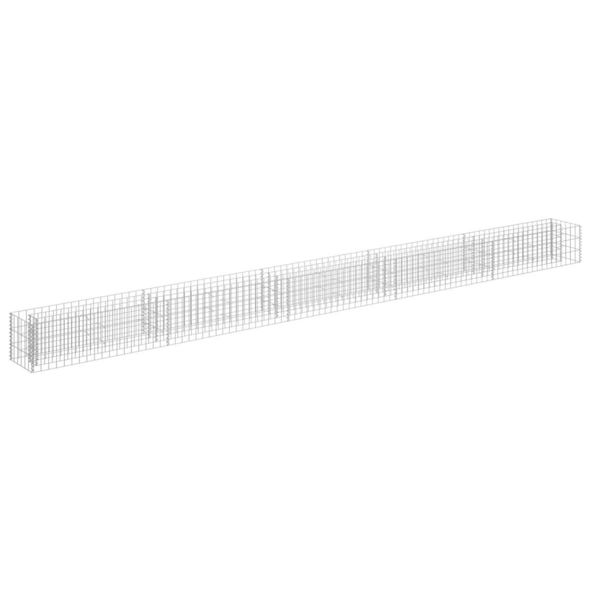 Arriate de gaviones de acero galvanizado 450x30x30 cm