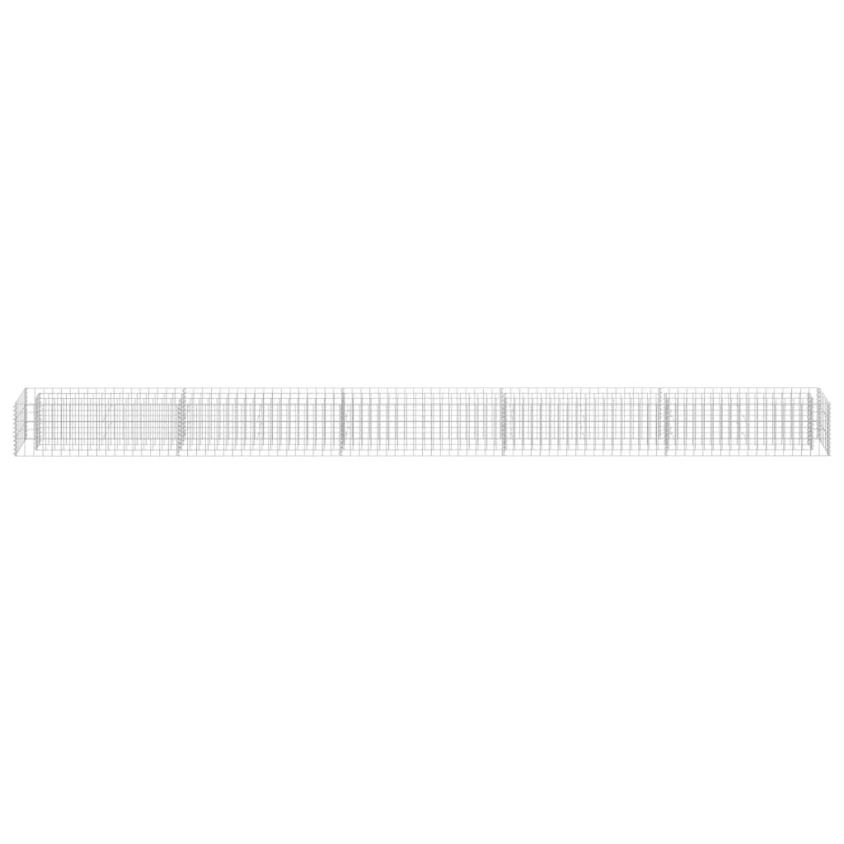 Arriate de gaviones de acero galvanizado 450x30x30 cm