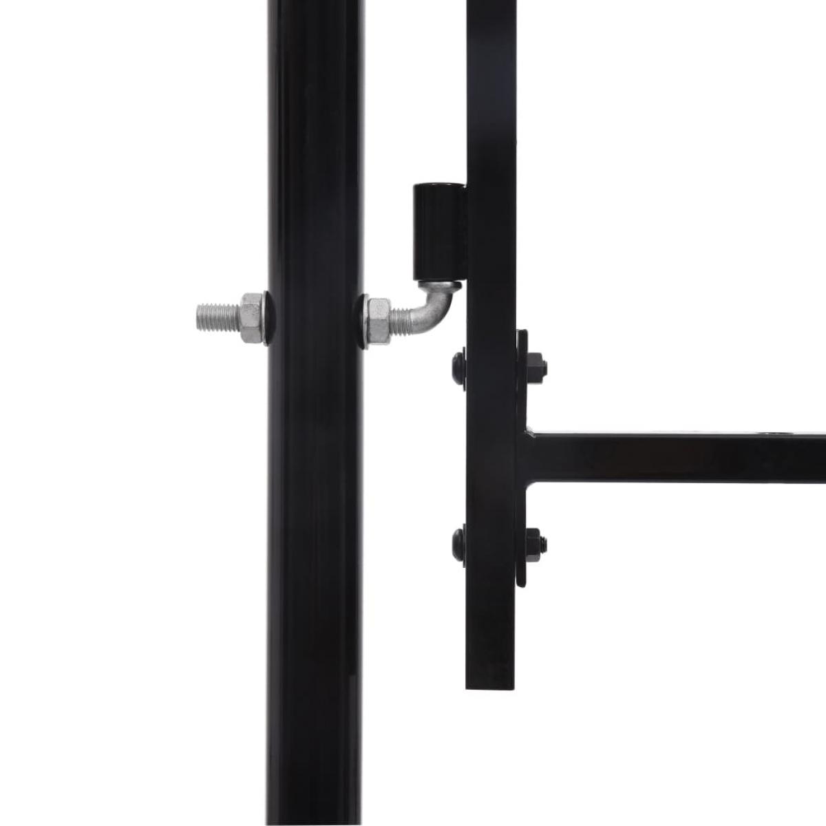 Puerta doble para valla con puntas de lanza 400x200 cm