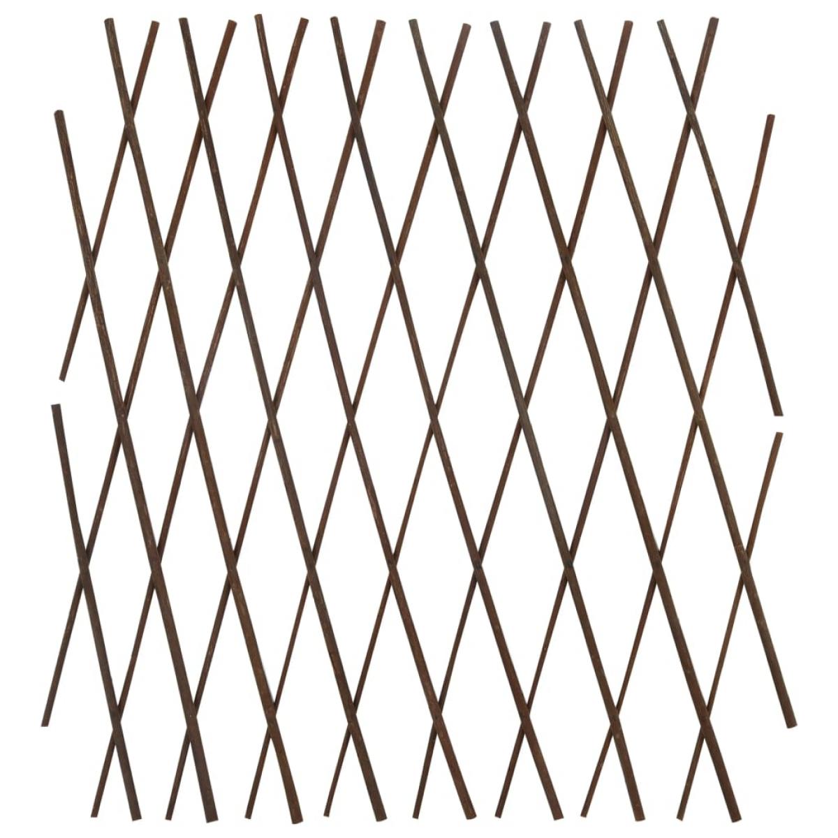 Valla enrejada de sauce 5 piezas 180x60 cm