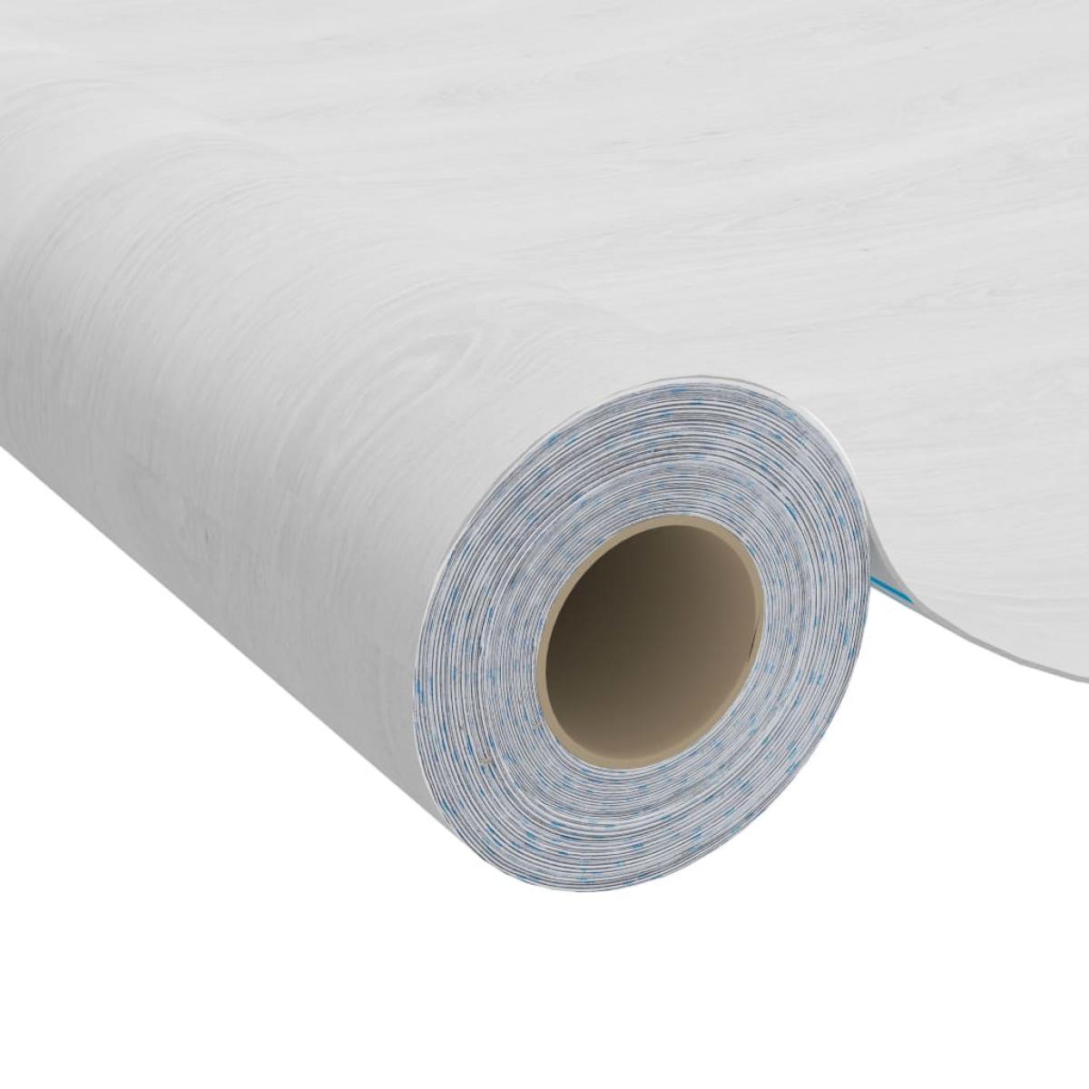 Láminas autoadhesivas para muebles PVC madera blanca 500x90 cm