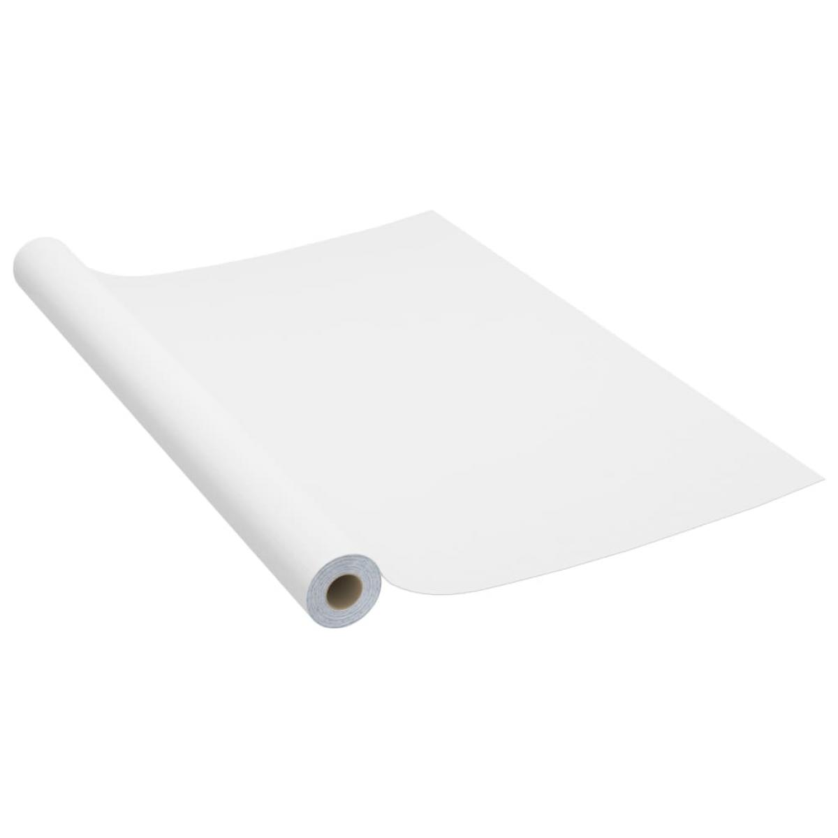 Láminas autoadhesivas muebles PVC blanco 500x90 cm