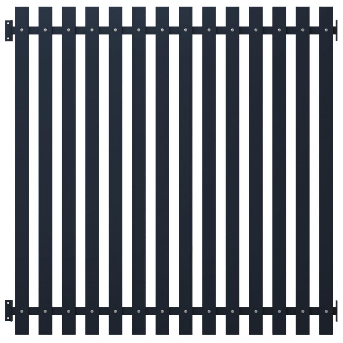 Panel de valla acero recubrimiento polvo antracita 170,5x170 cm