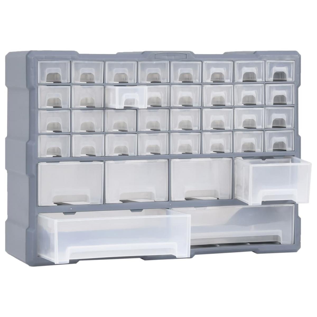 Organizador multicajones con 40 cajones 52x16x37,5 cm
