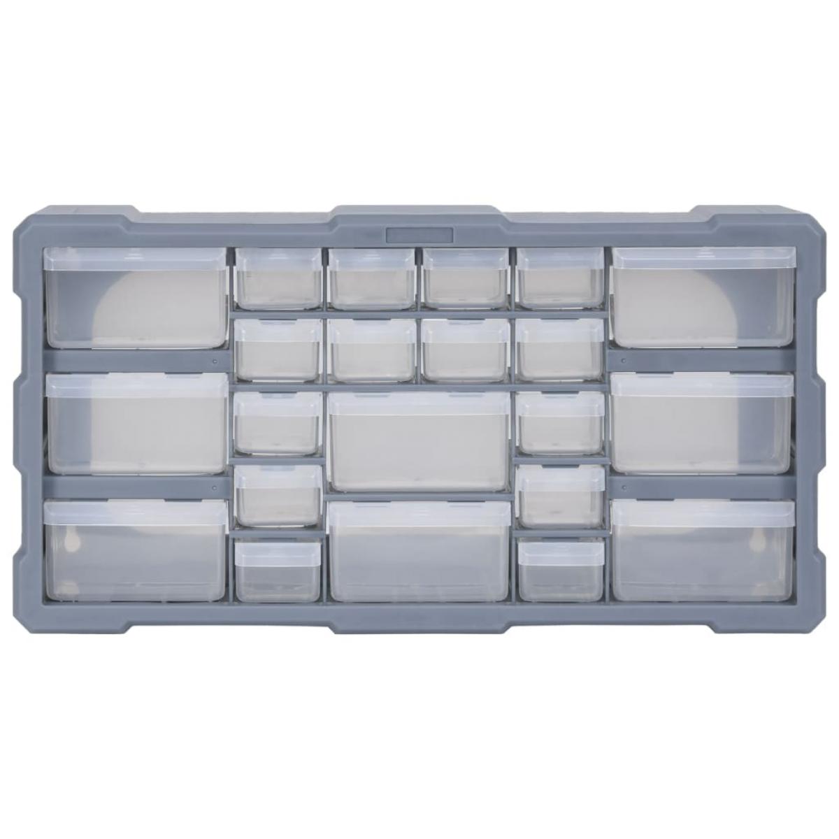 Organizador multicajones con 22 cajones 49x16x25,5 cm