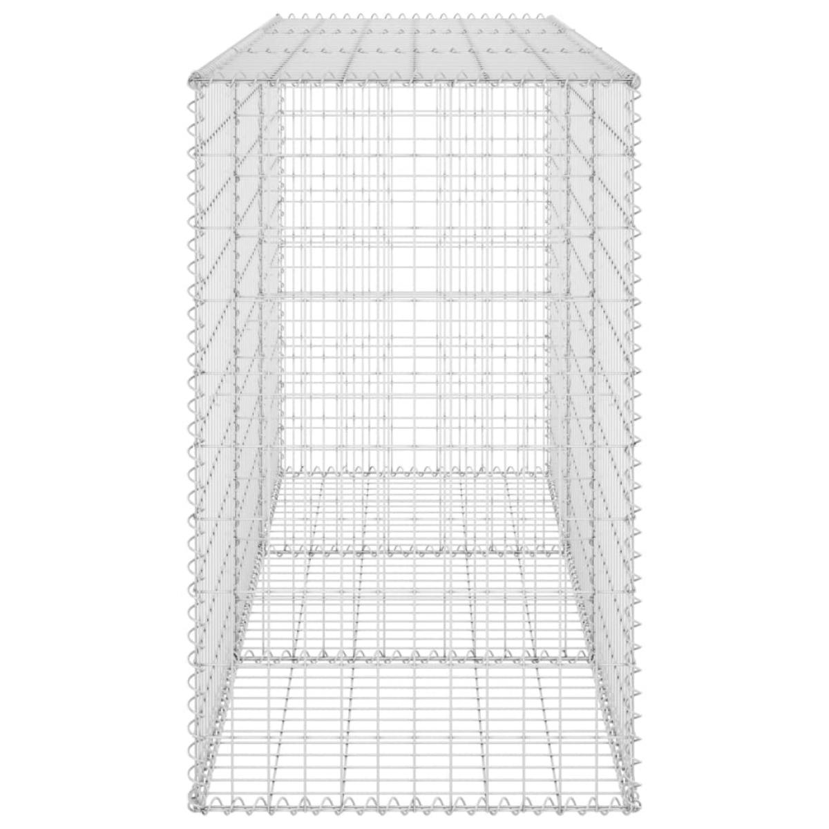 Muro de gaviones con cubiertas acero galvanizado 200x60x100 cm