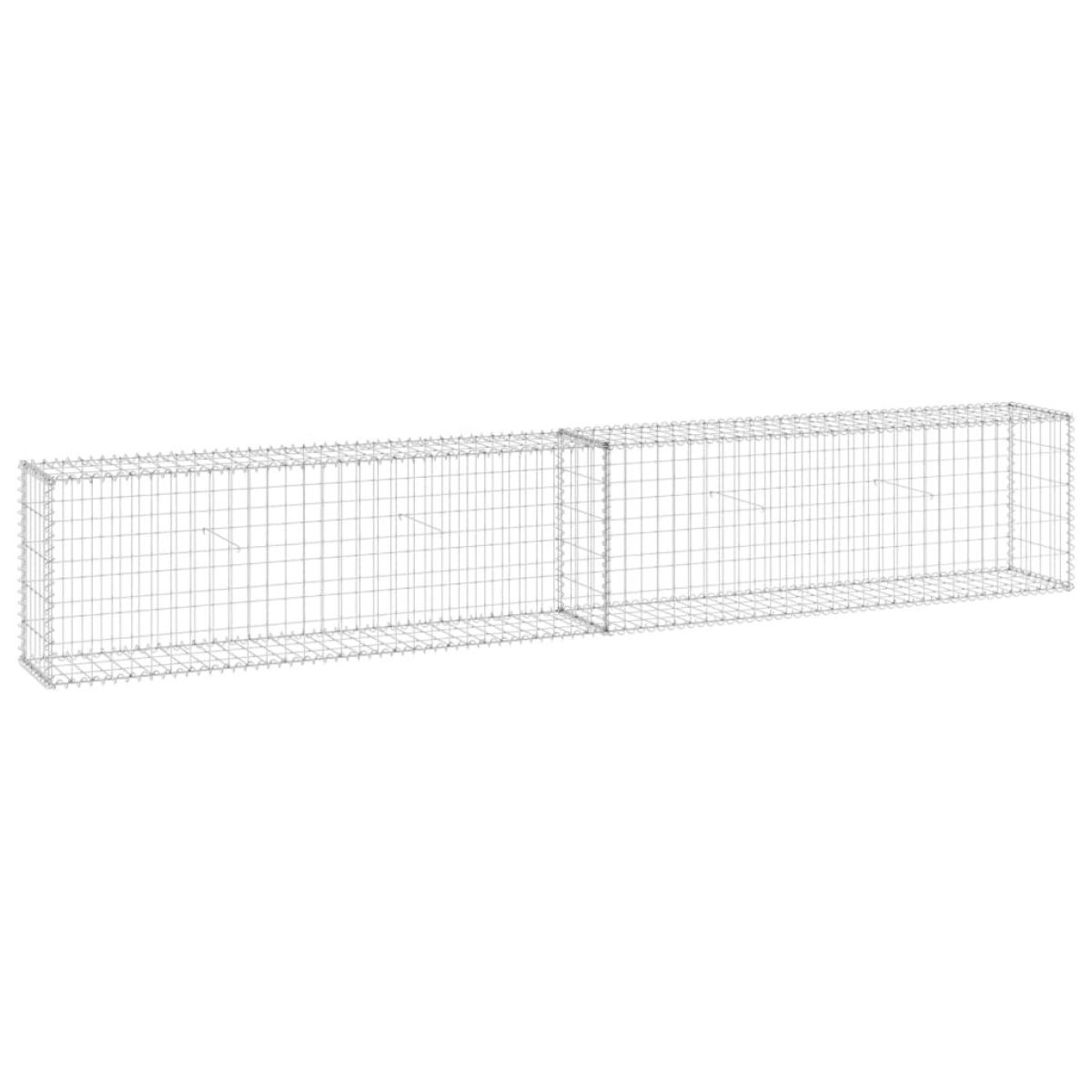 Muro de gaviones con cubiertas acero galvanizado 300x30x50 cm