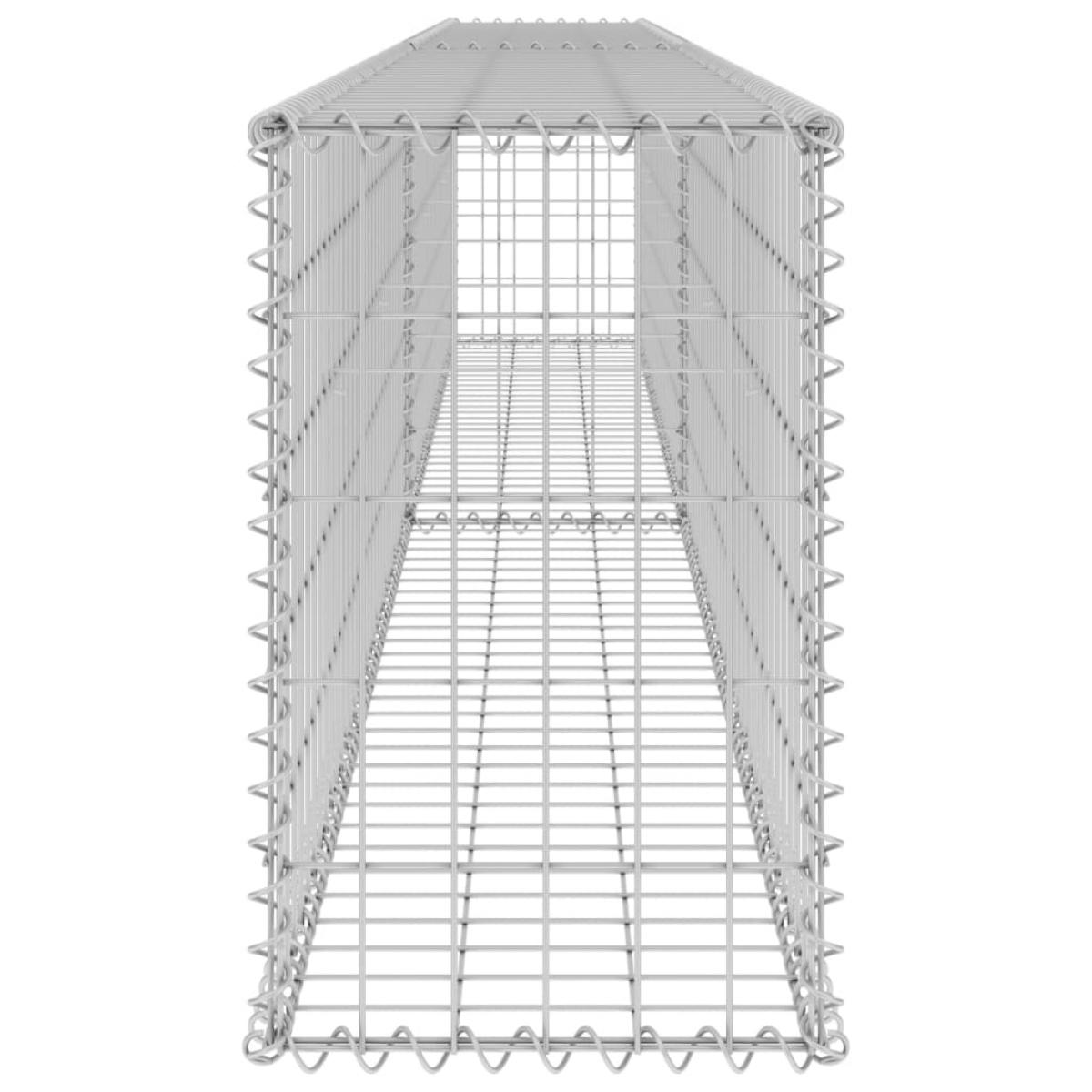 Muro de gaviones con cubiertas acero galvanizado 300x30x50 cm