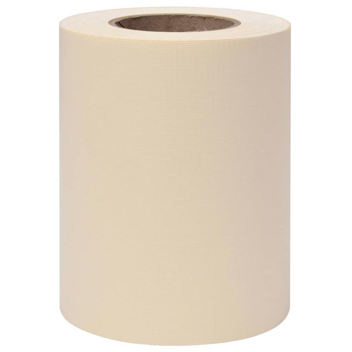 Panel de valla de PVC crema 35x0,19 m