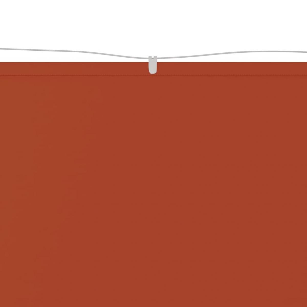 Toldo vertical terracota tela oxford 60x1200 cm