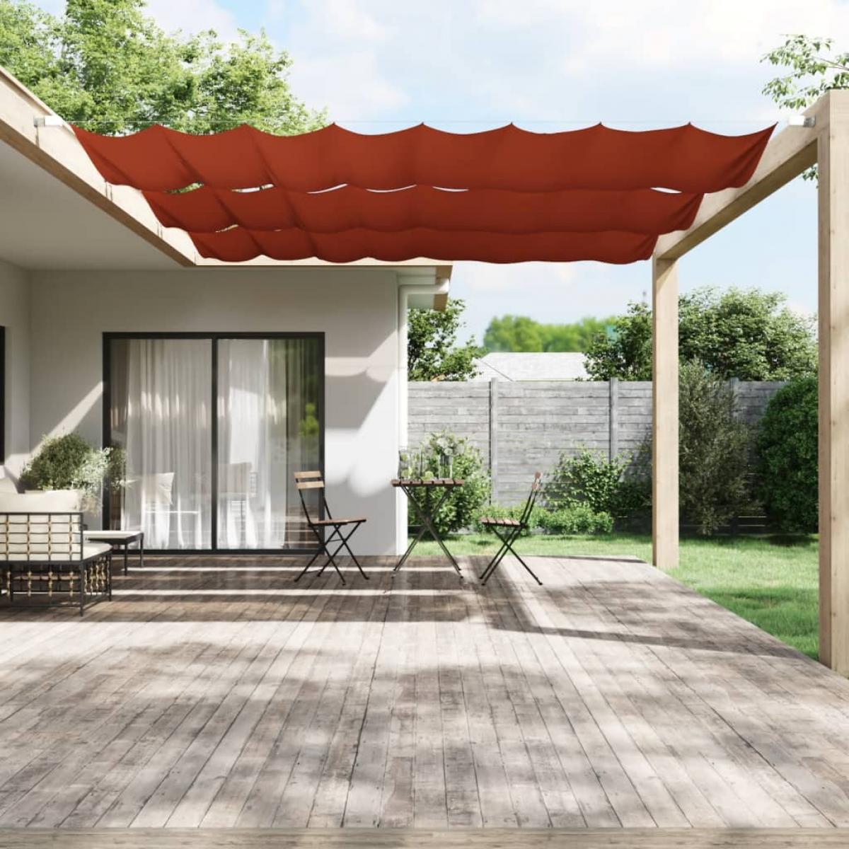 Toldo vertical terracota tela oxford 180x800 cm