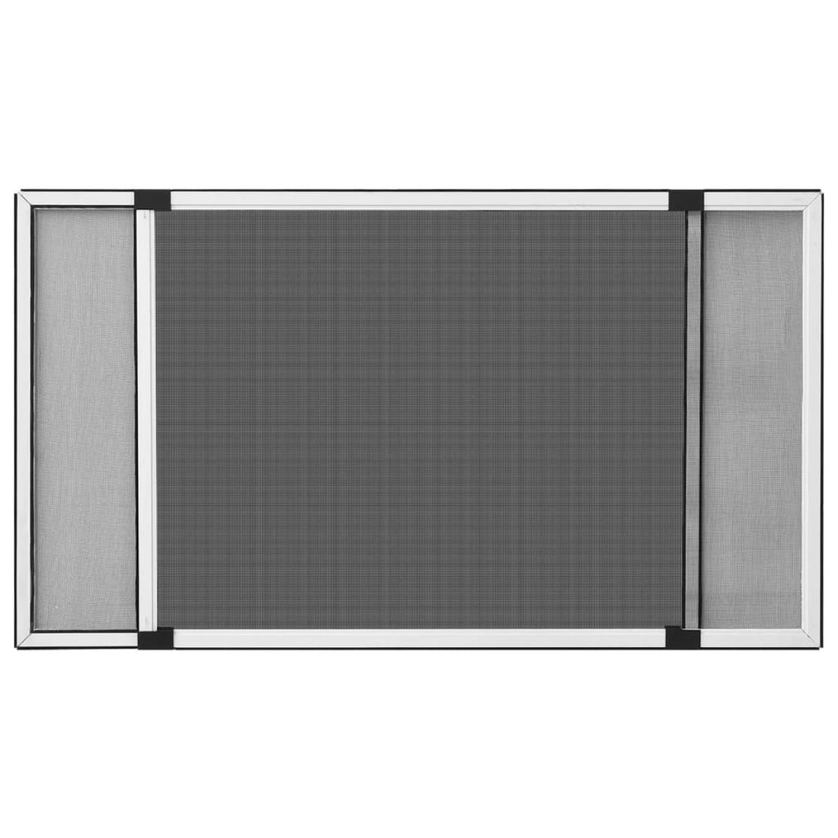 Mosquitera extensible para ventanas blanco (75-143)x50 cm