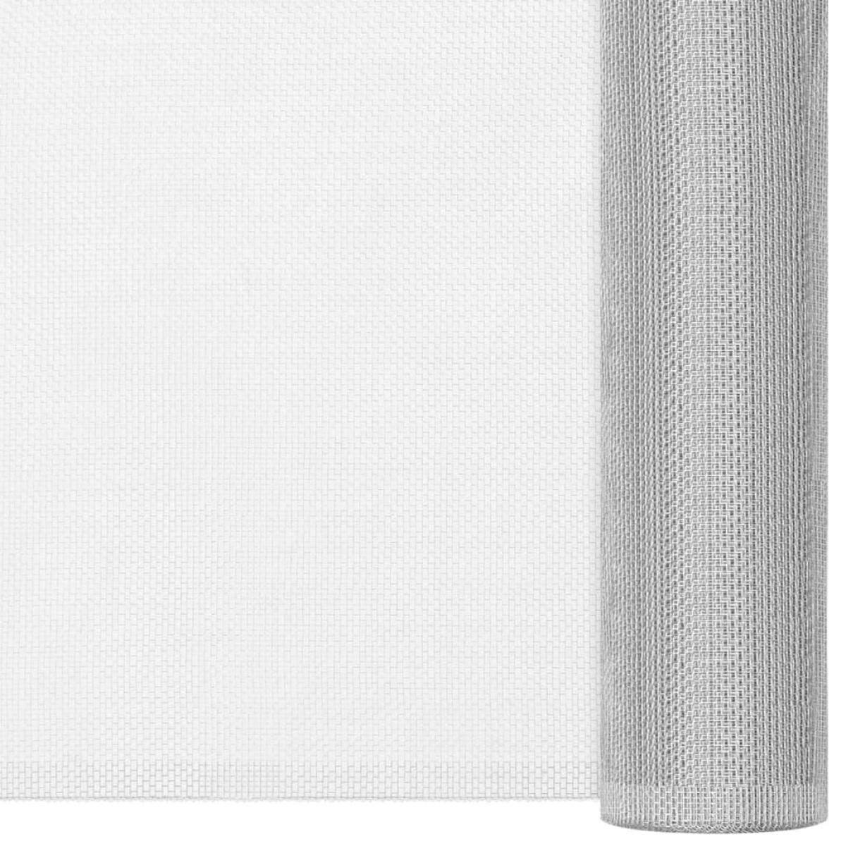 Malla mosquitera de aluminio plateada 112x1000 cm