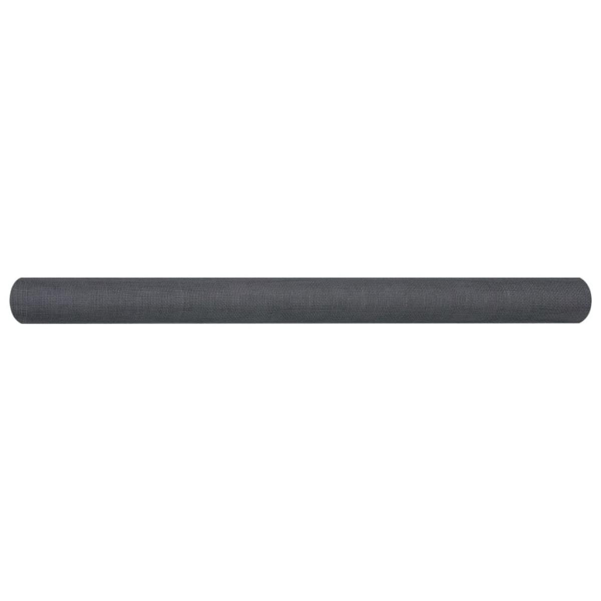 Malla mosquitera de fibra de vidrio gris 60x1000 cm