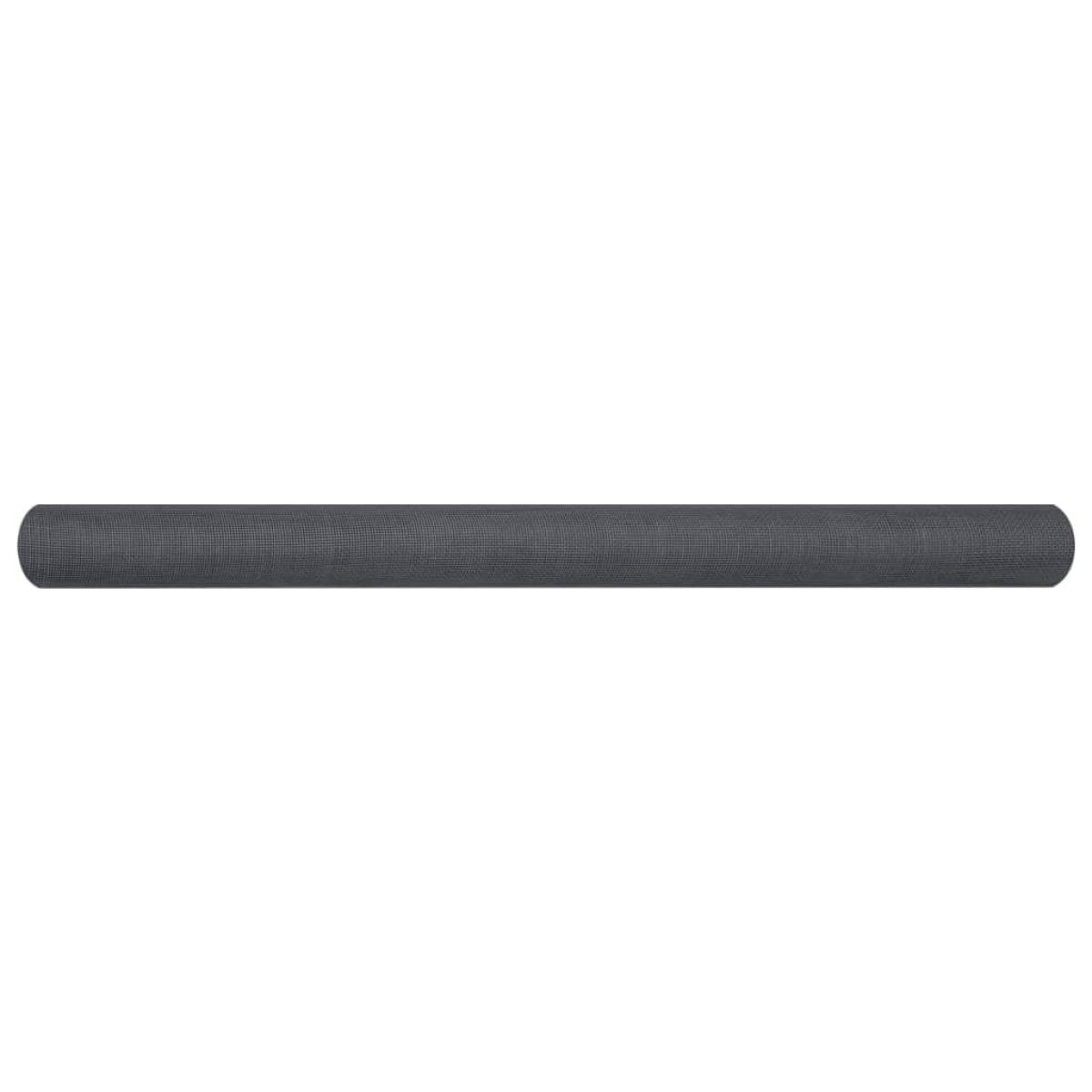 Malla mosquitera de fibra de vidrio gris 80x2000 cm