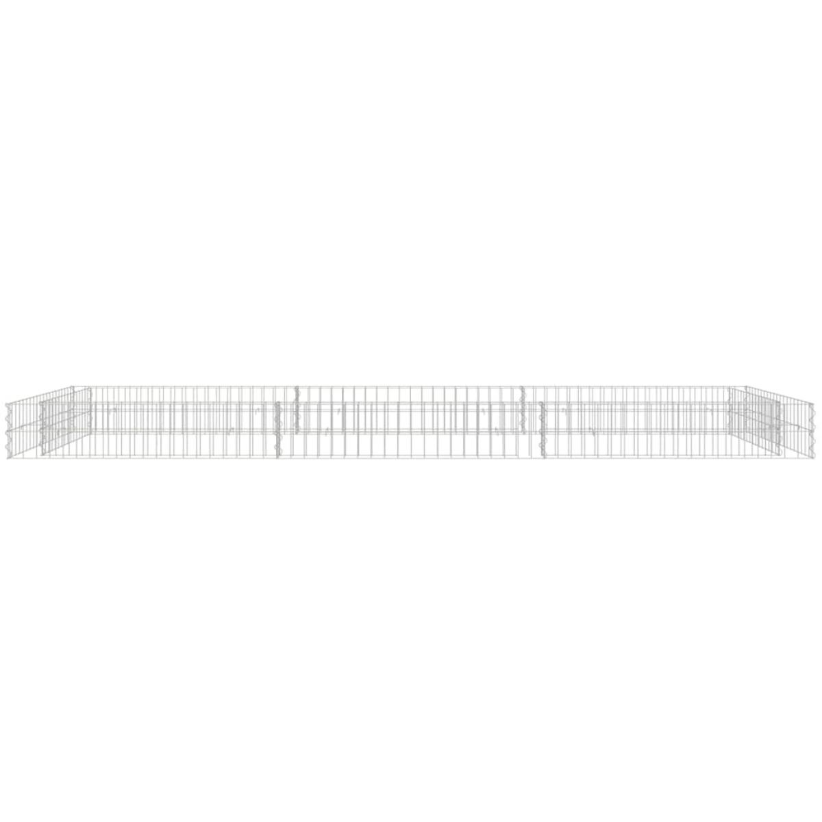 Arriate de gaviones de acero galvanizado 300x100x20 cm