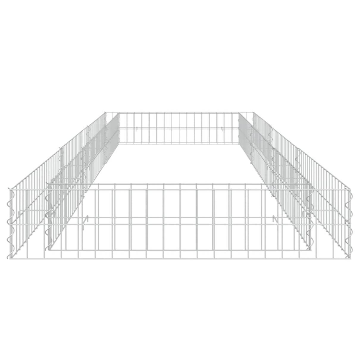 Arriate de gaviones de acero galvanizado 300x100x20 cm