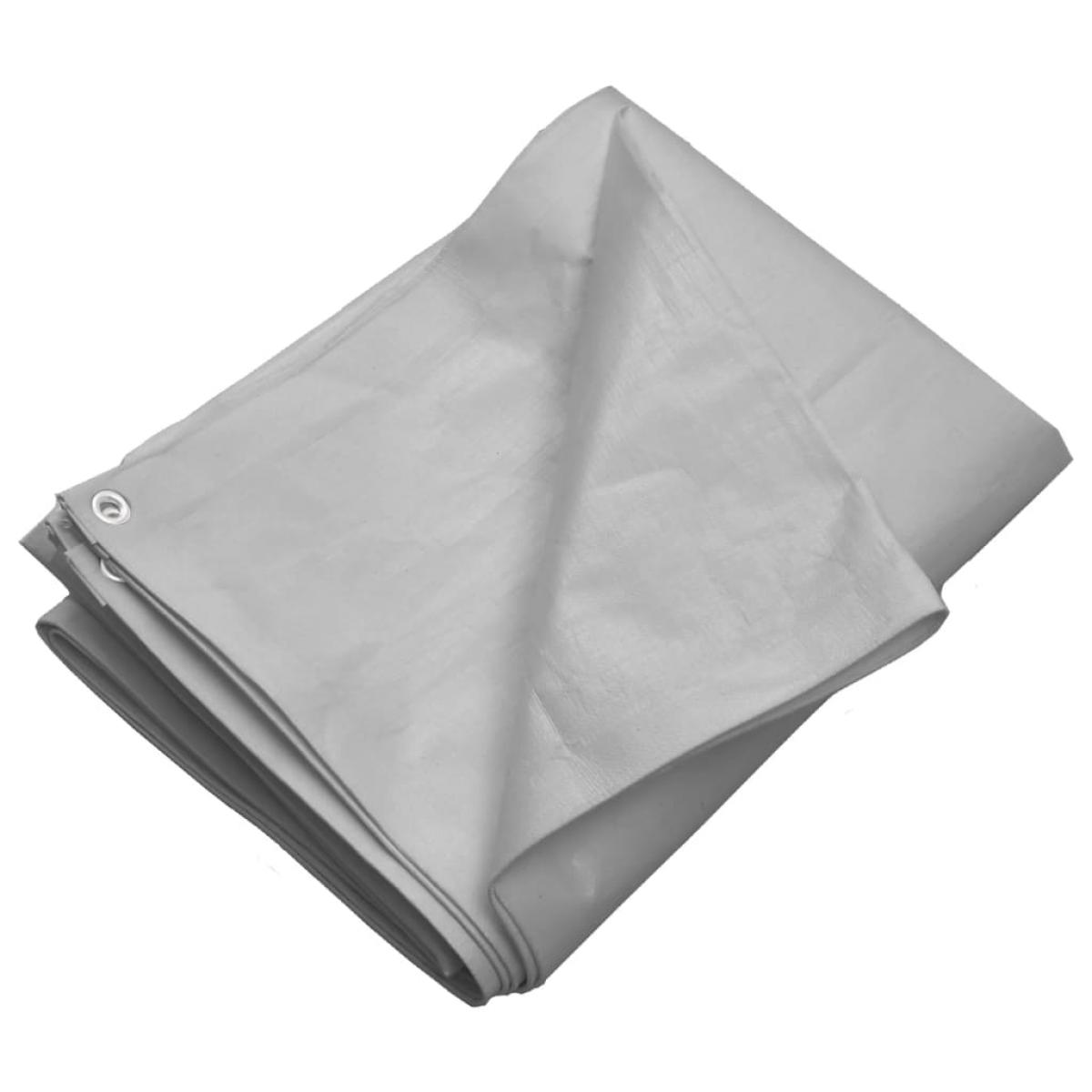 Lona HDPE gris 260 g/m² 2x3 m