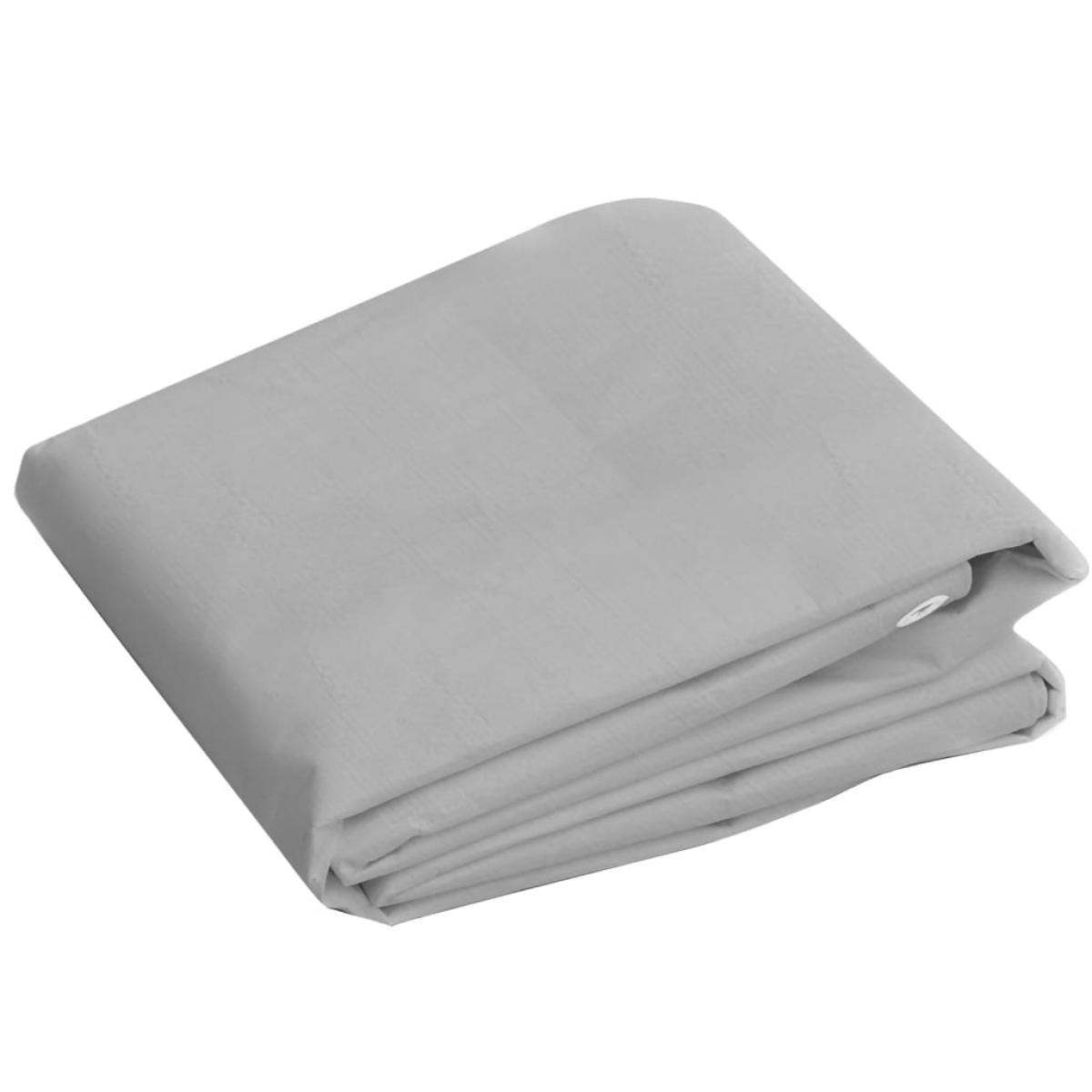 Lona HDPE gris 260 g/m² 2x3 m
