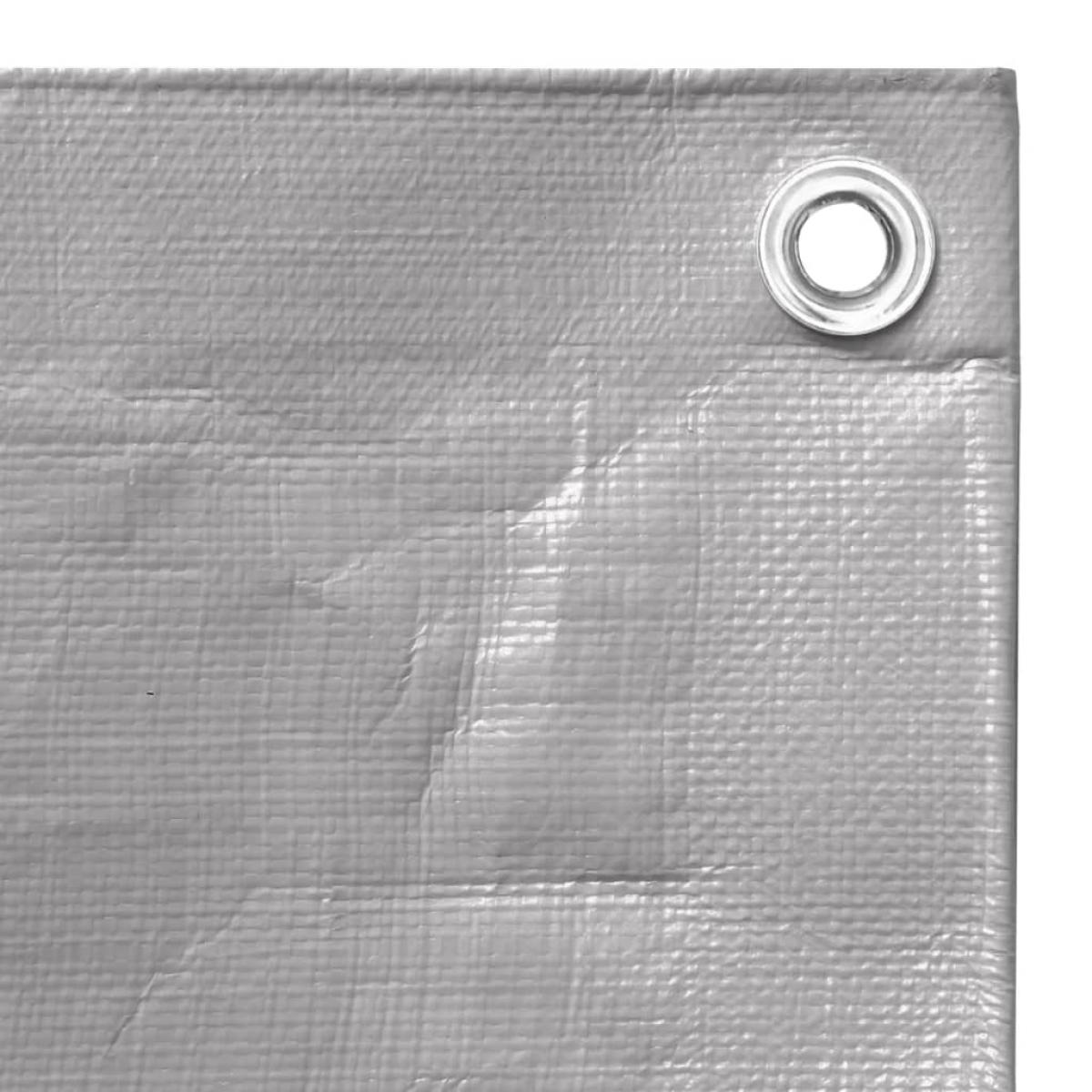 Lona HDPE gris 260 g/m² 2x3 m