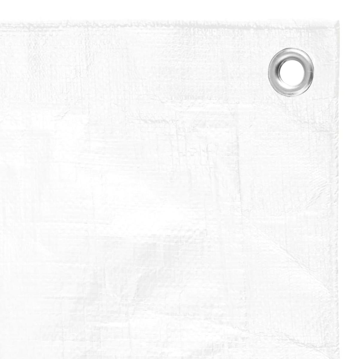 Lona HDPE blanco 180 g/m² 8x8 m