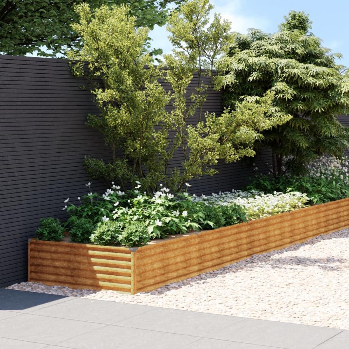 Jardinera acero corten 960x100x36 cm