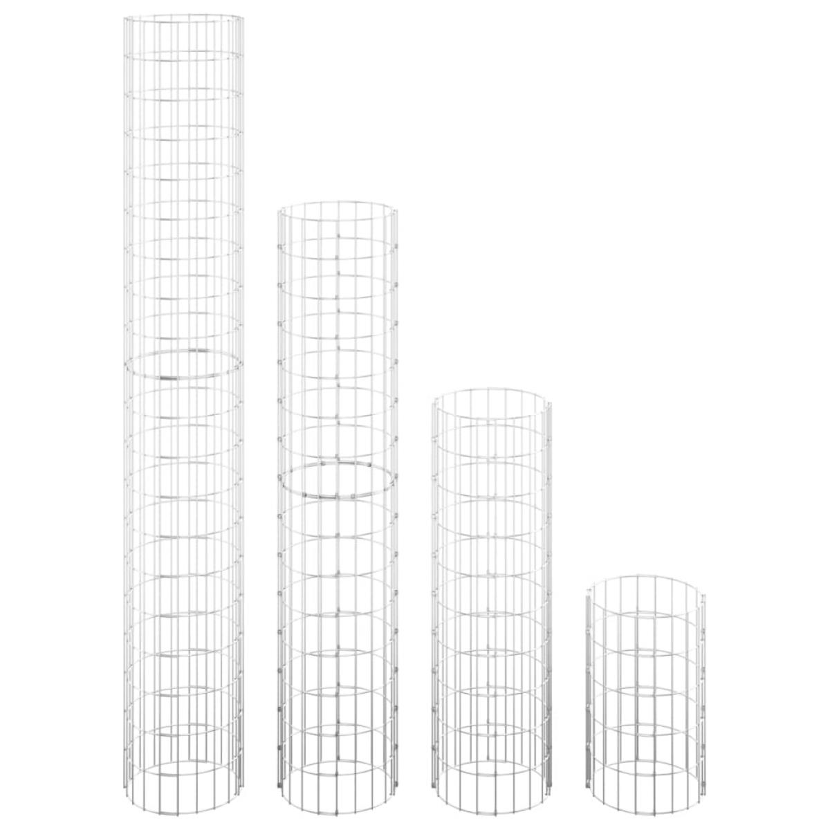 Arriate gaviones circular 4 piezas Ø30x50/100/150/200 cm