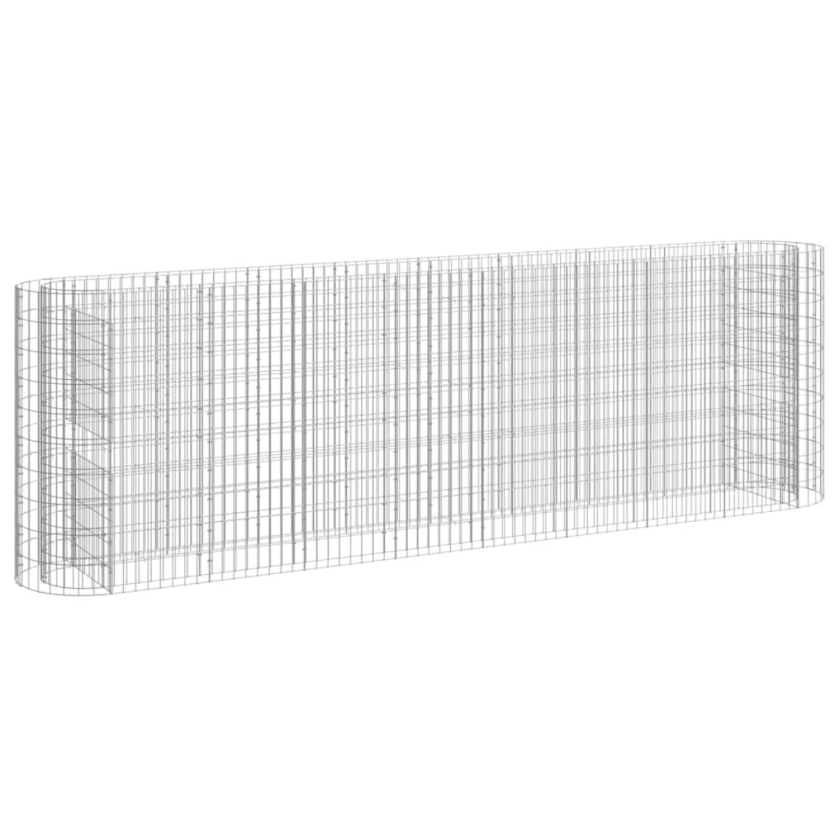 Arriate de gaviones de hierro galvanizado 330x50x100 cm