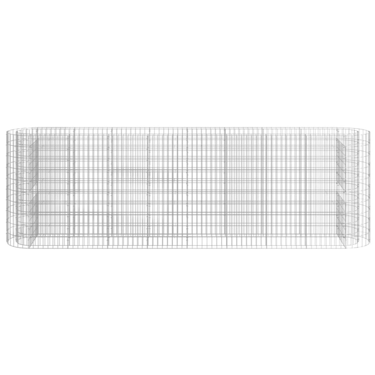 Arriate de gaviones de hierro galvanizado 330x50x100 cm