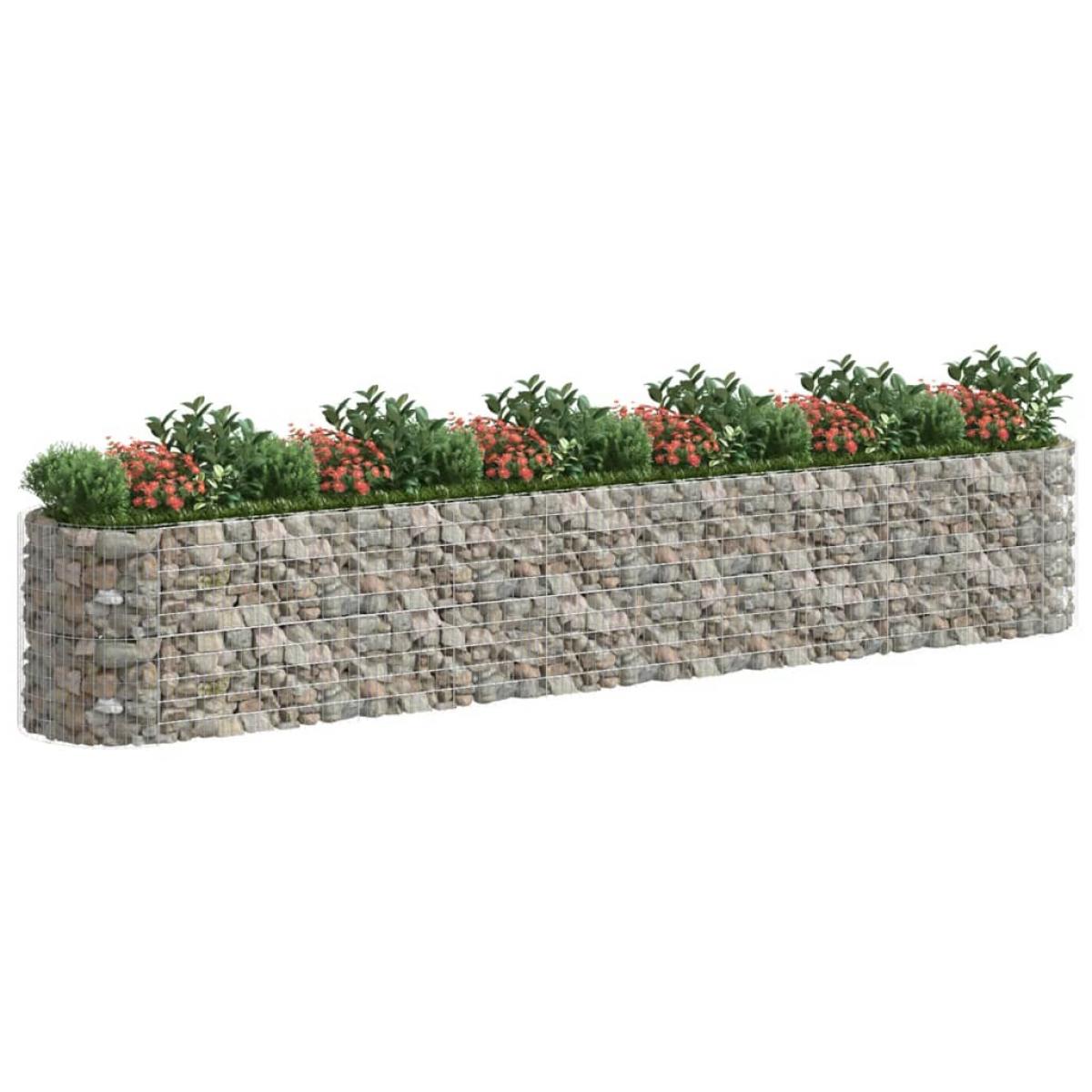 Arriate de gaviones de hierro galvanizado 600x100x100 cm