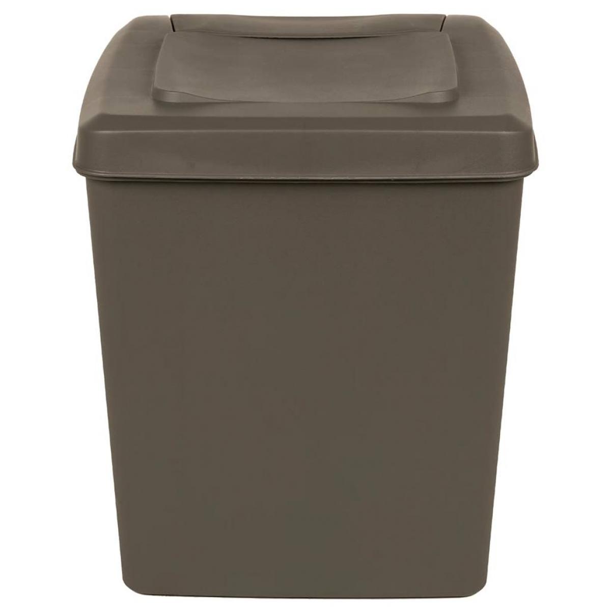 Cubos de basura apilables 3 uds polipropileno gris 75 L