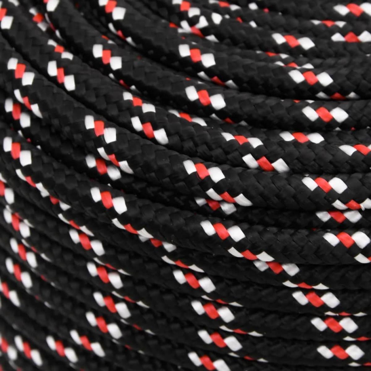 Cuerda de barco polipropileno negra 6 mm 50 m