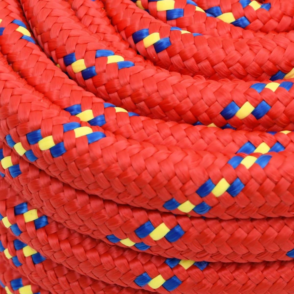 Cuerda de barco polipropileno rojo 20 mm 50 m