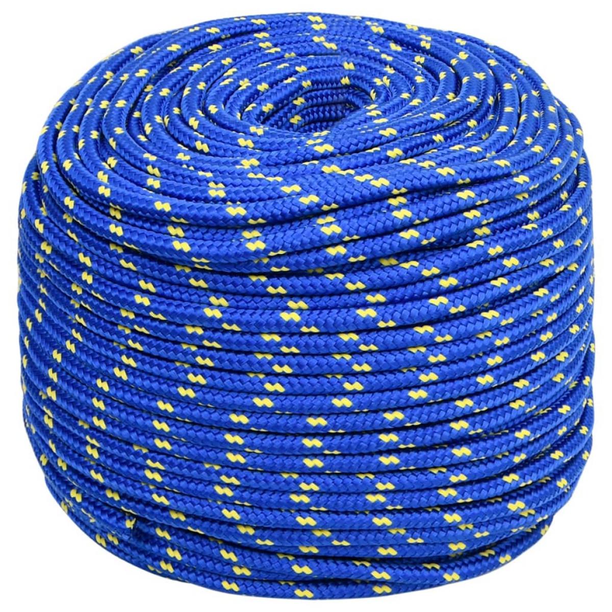 Cuerda de barco polipropileno azul 8 mm 50 m