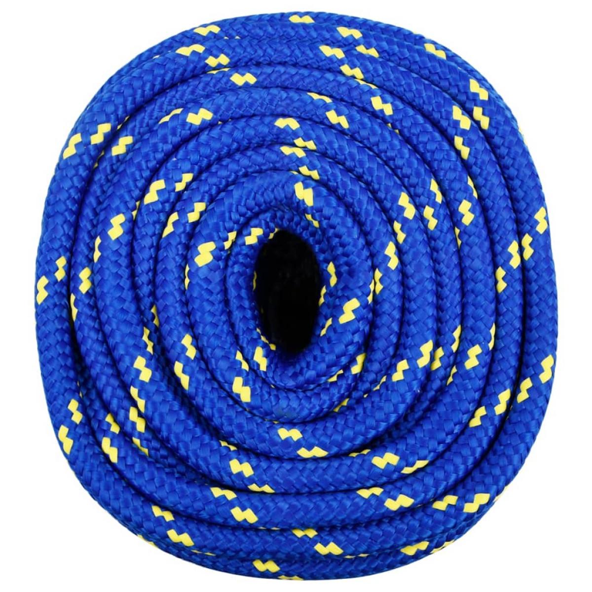 Cuerda de barco polipropileno azul 16 mm 100 m