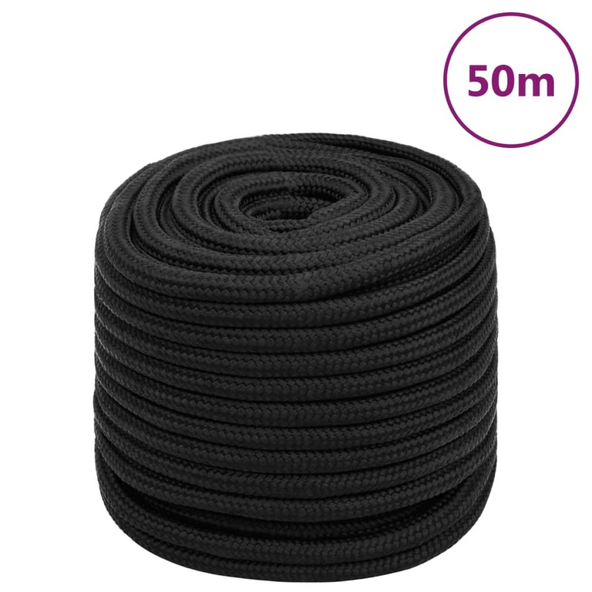Cuerda de barco polipropileno negro intenso 18 mm 50 m