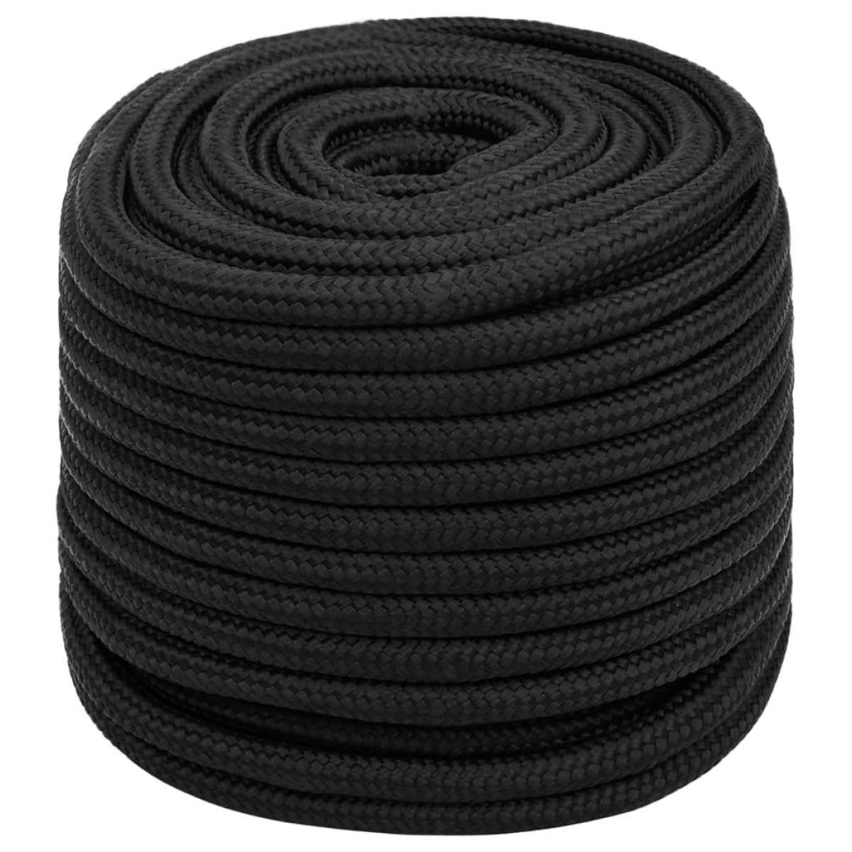 Cuerda de barco polipropileno negro intenso 18 mm 50 m