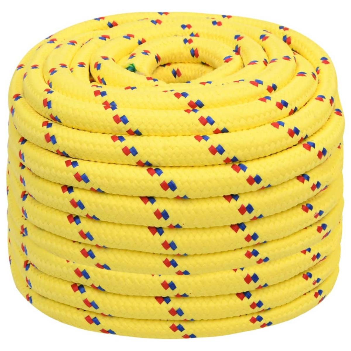 Cuerda de barco polipropileno amarillo 20 mm 100 m