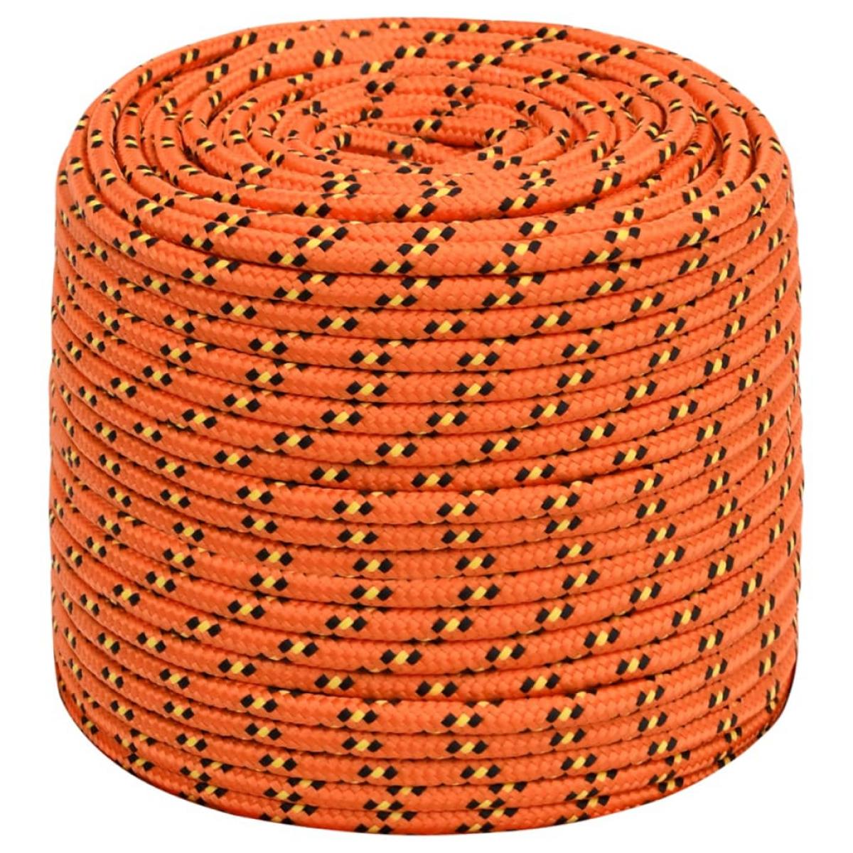 Cuerda de barco polipropileno naranja 6 mm 100 m
