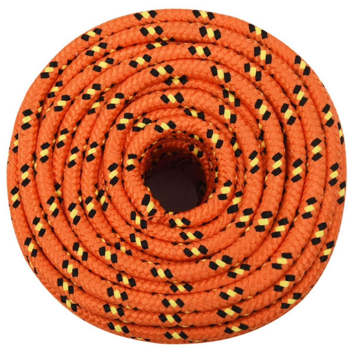 Cuerda de barco polipropileno naranja 14 mm 25 m