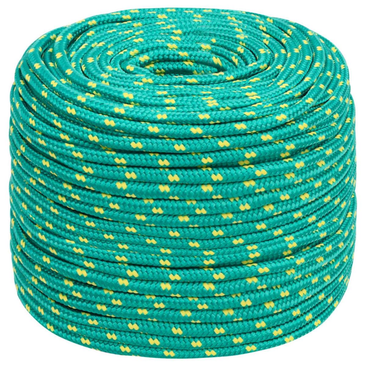 Cuerda de barco polipropileno verde 10 mm 50 m