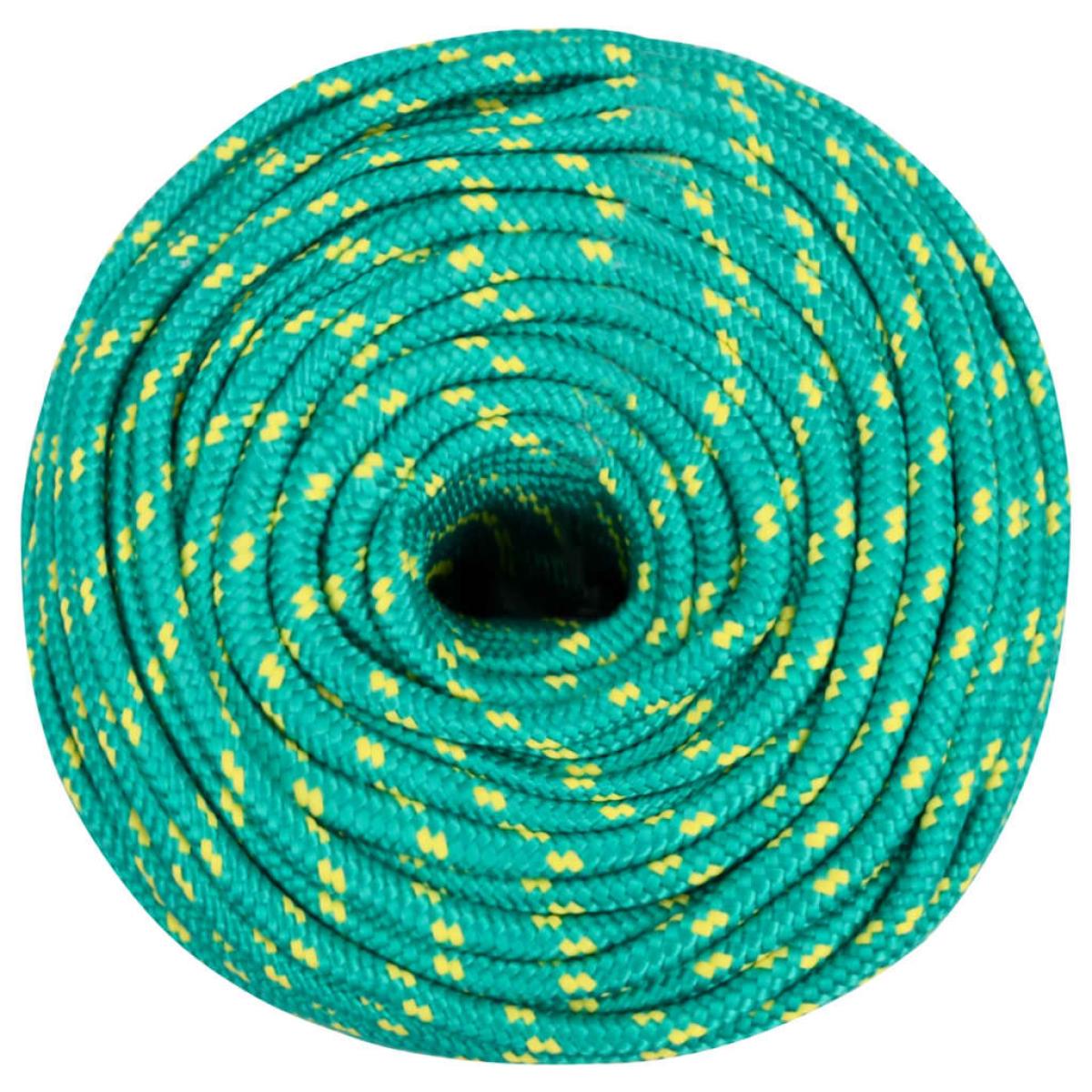 Cuerda de barco polipropileno verde 10 mm 50 m