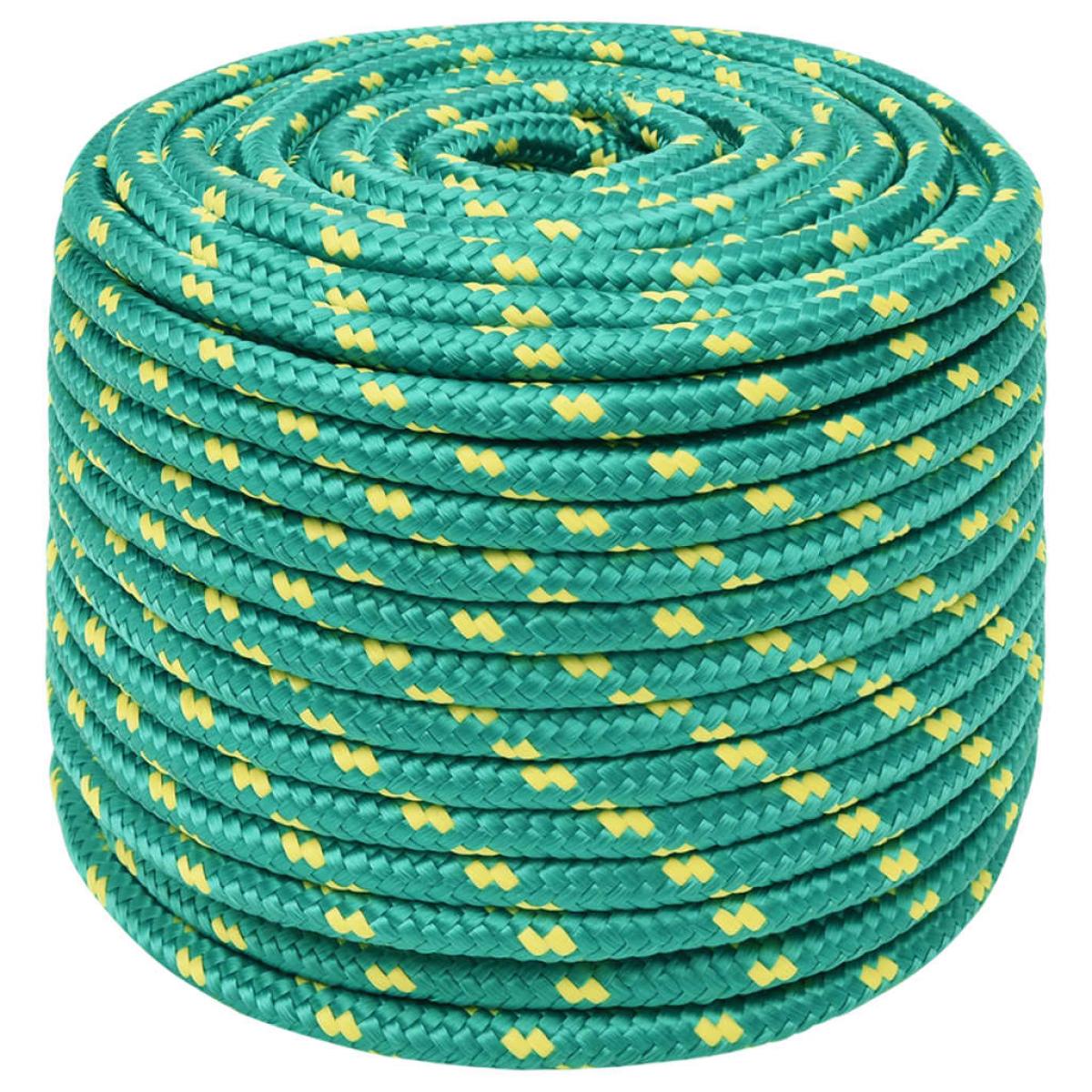 Cuerda de barco polipropileno verde 12 mm 100 m