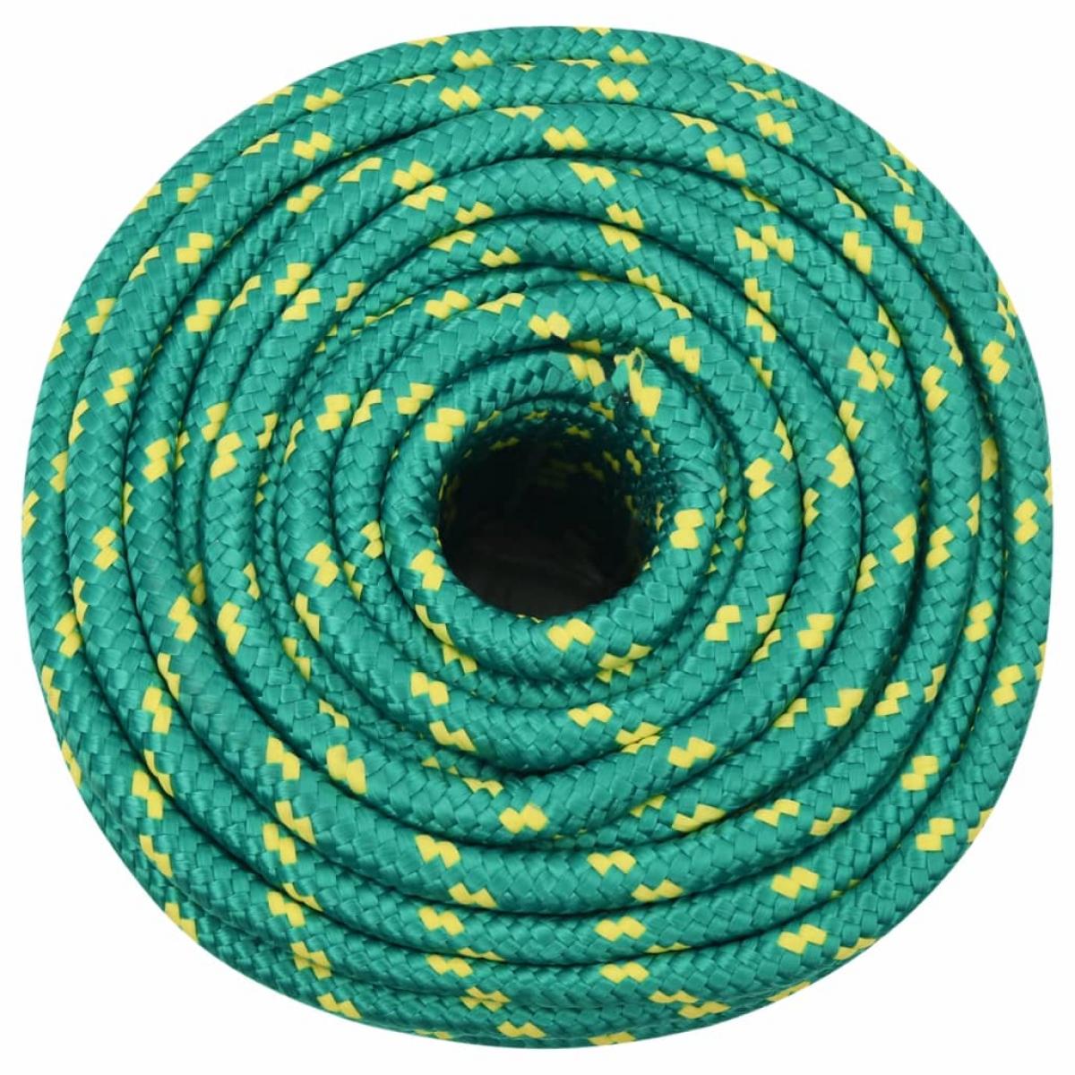 Cuerda de barco polipropileno verde 12 mm 100 m