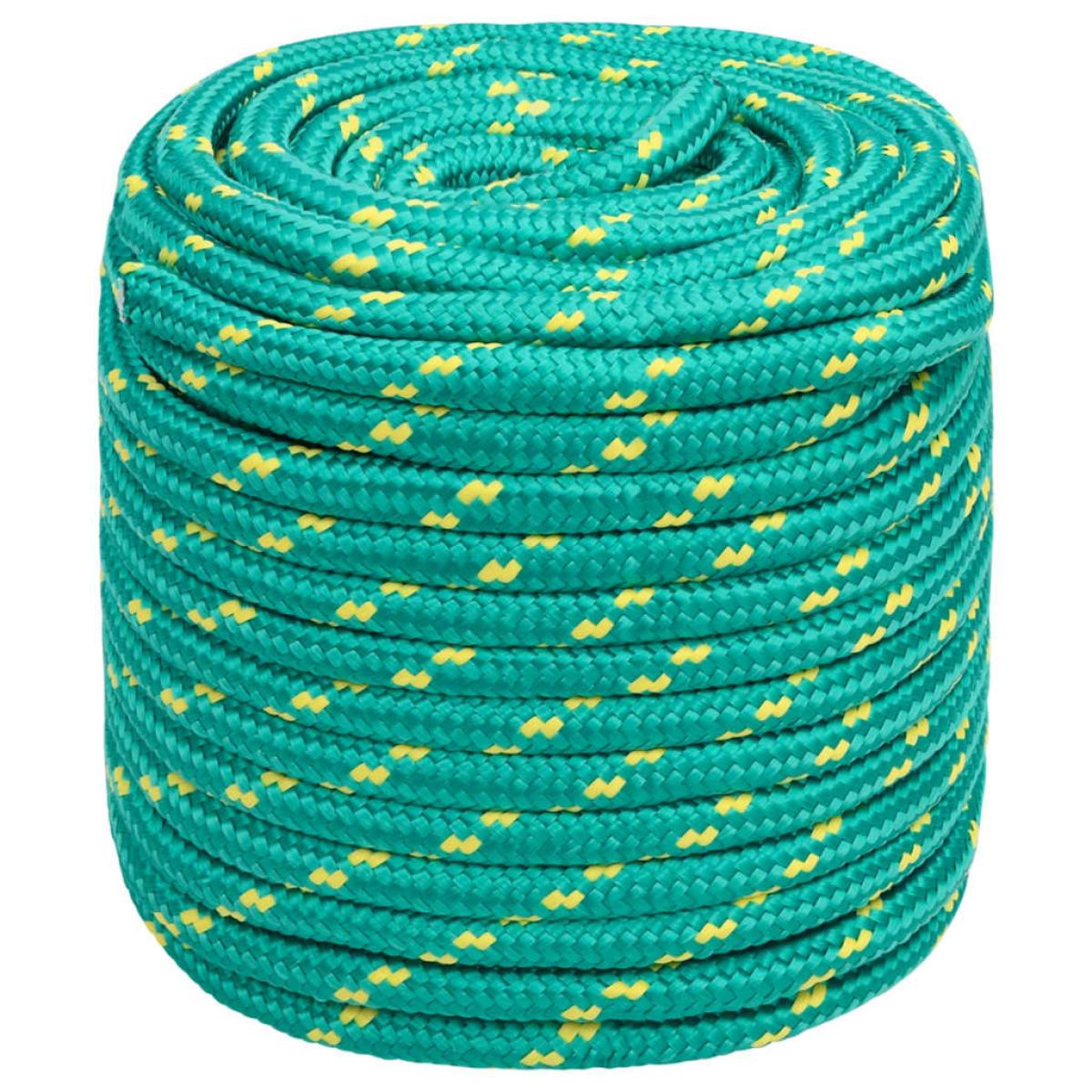 Cuerda de barco polipropileno verde 16 mm 100 m