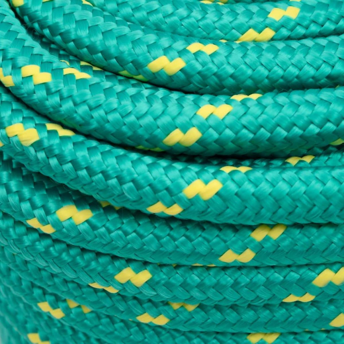 Cuerda de barco polipropileno verde 16 mm 100 m